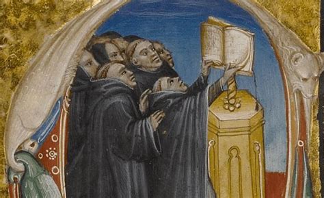 15th Century Monks Singing In The Noted Breviary Getty Museum Ms 24