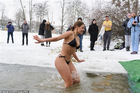 Orthodox Christians Plunge Into Icy Waters For Epiphany Celebration Despite Sub Zero