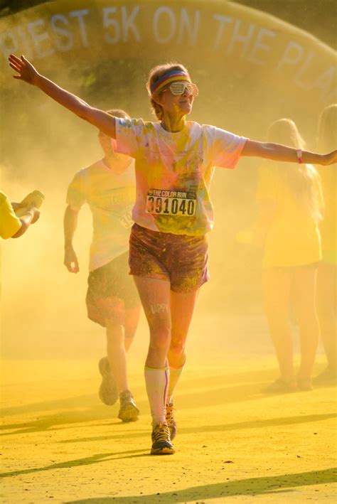 Color Run Asheville Nc 2015 A Runner During The Color Flickr