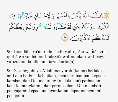 Isi kandungan ini juga telah dimuat di webmuslimah dalam judul isi kandungan surat an nahl ayat 125. Tajwid Surat An Nahl Ayat 90 | Soal Terbaru
