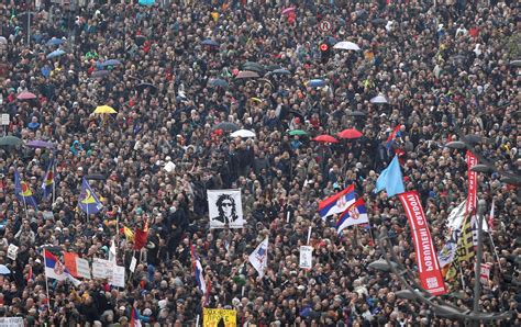 Thousands Rally In Belgrade To Protest Against Serbian President Tvts