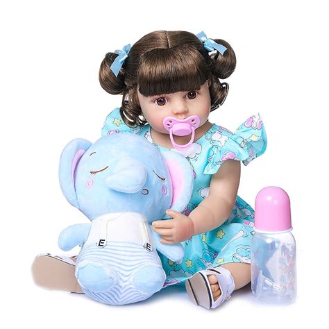 Npk 55cm Reborn Baby Toddler Girl Soft Full Body Silicone Doll World