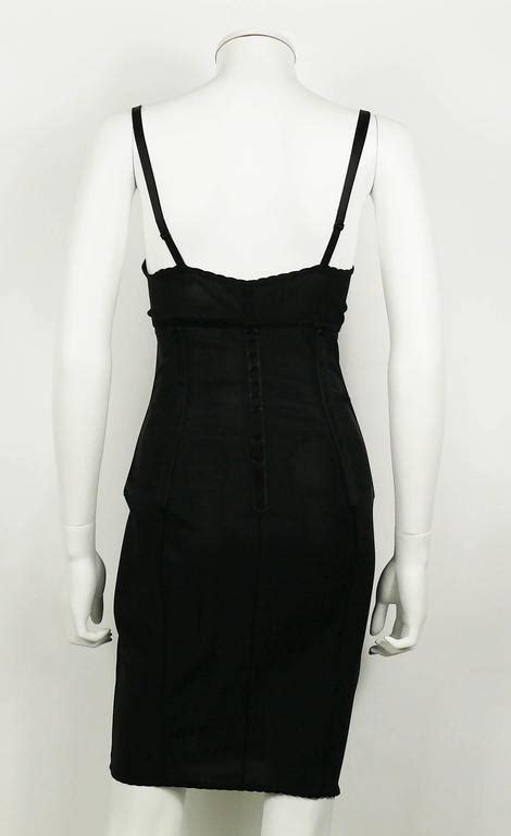 Dolce And Gabbana Black Lingerie Corset Bustier Dress For Sale At