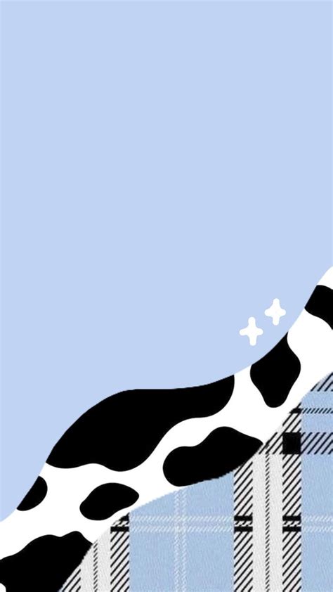Blue aesthetic ringtones and wallpapers. blue checkered cow background 🌨🐄 in 2020 | Cute patterns ...