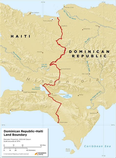 Dominican Republichaiti Land Boundary Sovereign Limits