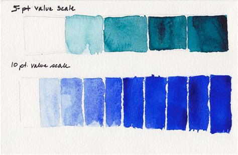 Watercolor Value Scale
