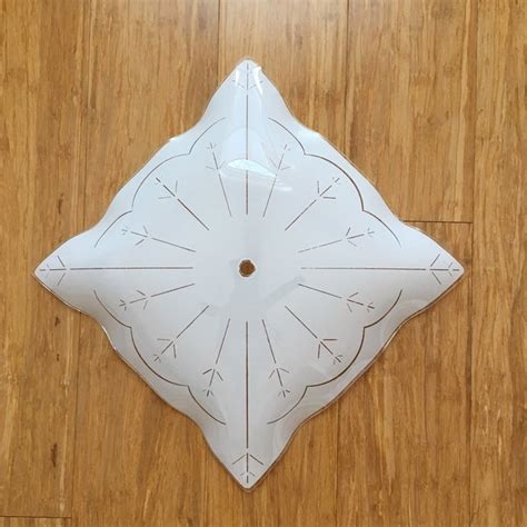 Vintage Mid Century Modern Glass Ceiling Light Cover Chairish