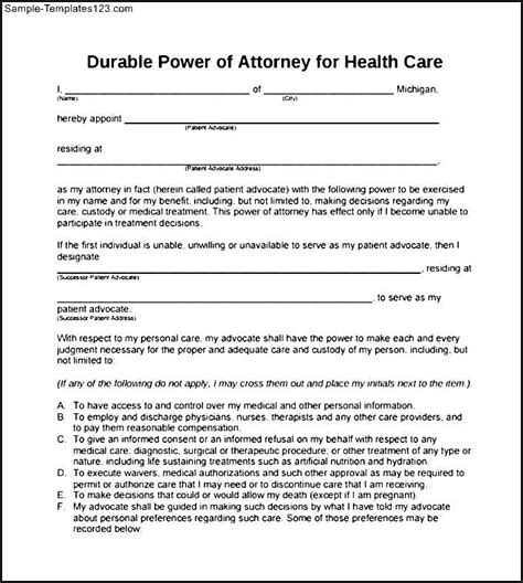 Printable Ny Durable Power Of Attorney Form Printable Forms Free Online