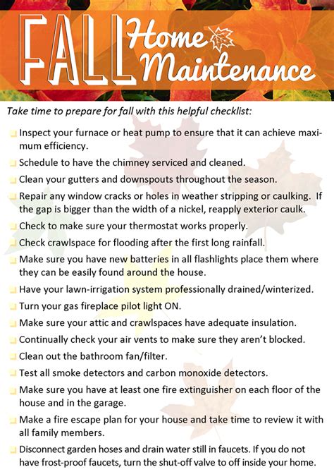 Fall Home Maintenance Tips Windermere Shoreline