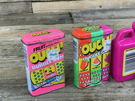 Sold Price Original Fruit Ouch Bubble Gum And Bubble Jug Sealed Lot