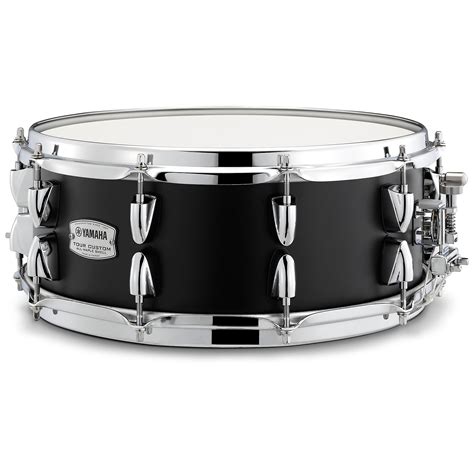 Yamaha Tour Custom Maple Snare Drum 14 X 55 In Licorice Satin