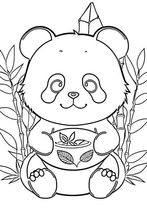 Premium Ai Image Hand Drawn Vector Illustration Of Chibi Panda And
