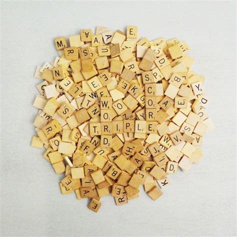 Vintage Bulk Scrabble Tiles 500 Wood Letter Tiles Etsy Wood Letters