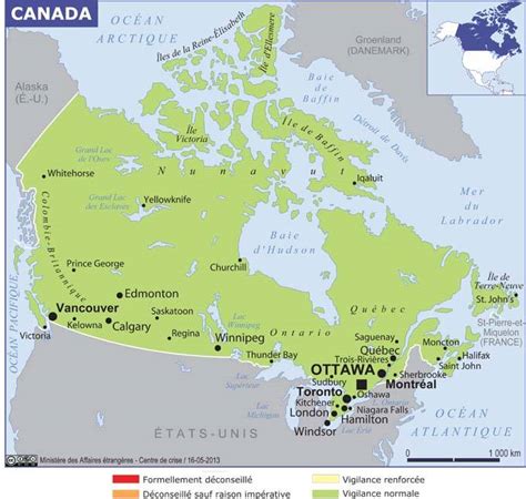 Carte Du Canada Avec Villes Voyage Carte Plan