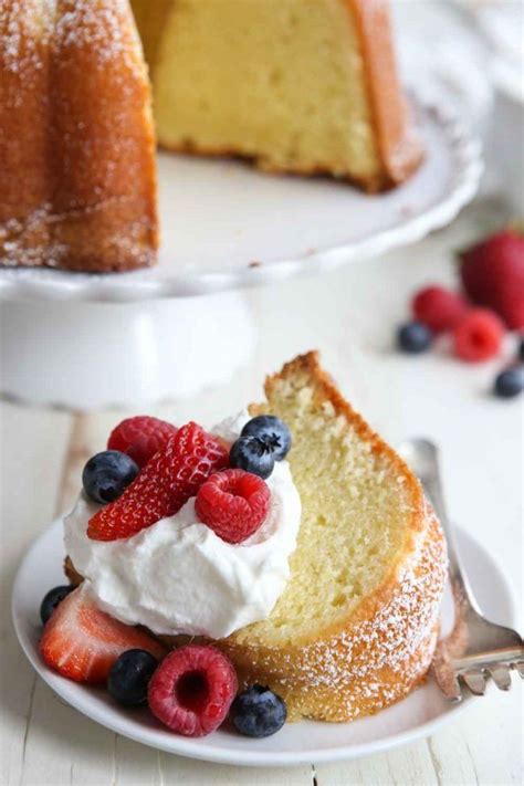 Cream Cheese Pound Cake With Berries And Cream By Twopeasandpod Quick