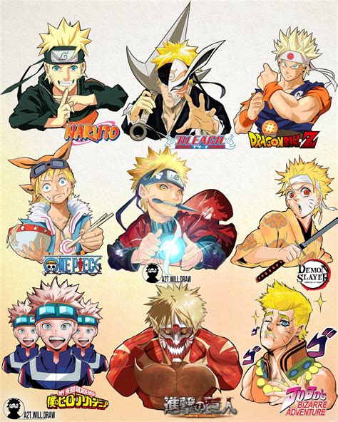 Naruto In Different Manga Styles Art By A2twilldraw Rboruto