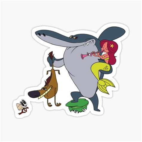 Zig And Sharko Sticker For Sale By Pascalliebena Redbubble