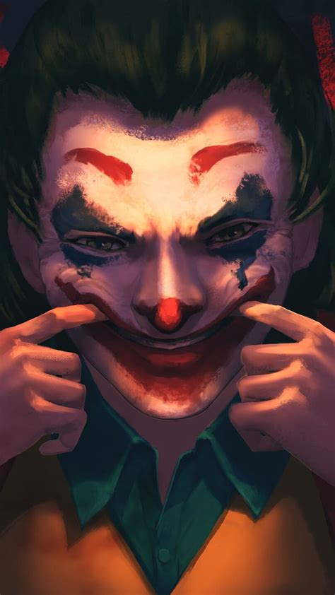 Fake Smile Bad Joker Art Work Painting Feeling Hd Phone Wallpaper