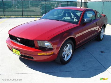 2008 Dark Candy Apple Red Ford Mustang V6 Deluxe Coupe 44203960 Photo