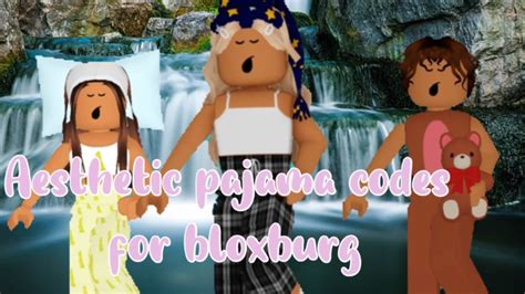 Aesthetic Pajama Codes For Bloxburg Roblox Youtube