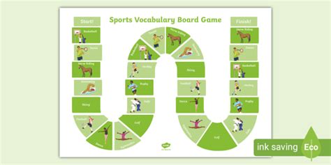 Esl Sports Vocabulary Board Game Teacher Made