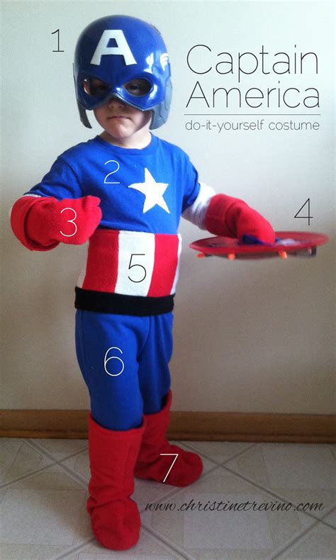Diy Captain America Costume Slim Tee Captain America Girl Costume