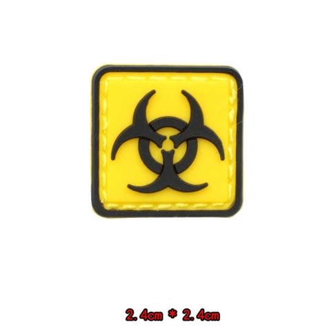 Resident Evil Biohazard Symbol Mini Pvc Rubber Velcro Patch