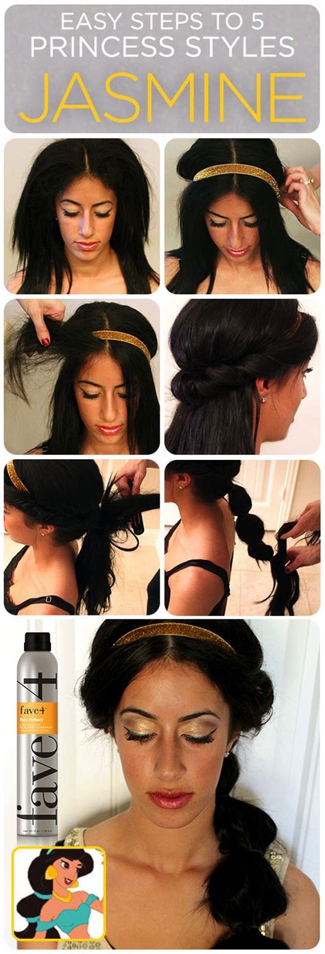 Fave4 A Hairstyling Collection Coiffures Dhalloween Déguisement Princesse Jasmine