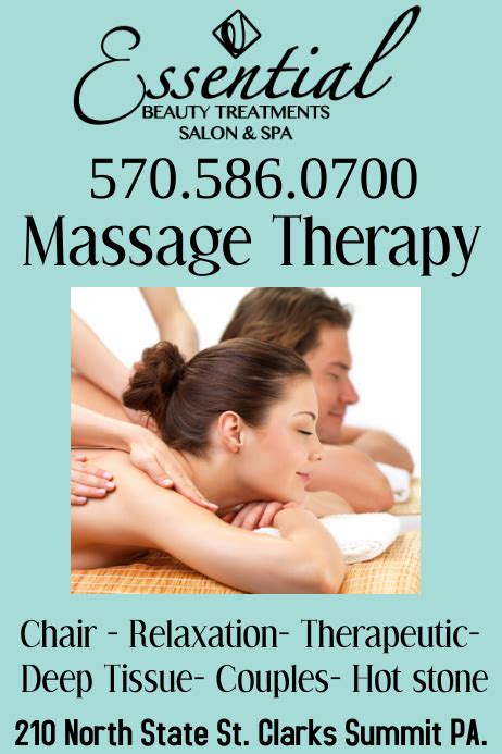 Massage Therapy Sign Flyer Template Postermywall