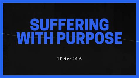 Suffering With Purpose Faithlife Sermons