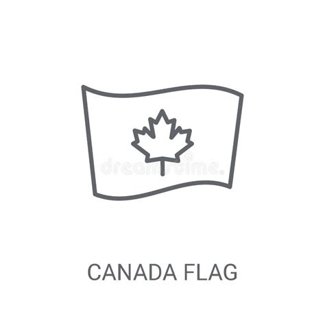 canada flag icon trendy canada flag logo concept on white backg stock vector illustration of
