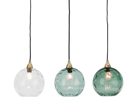 Ilaria Cluster Light Multi Coloured Glass And Brass Glass Pendent Lights Cluster