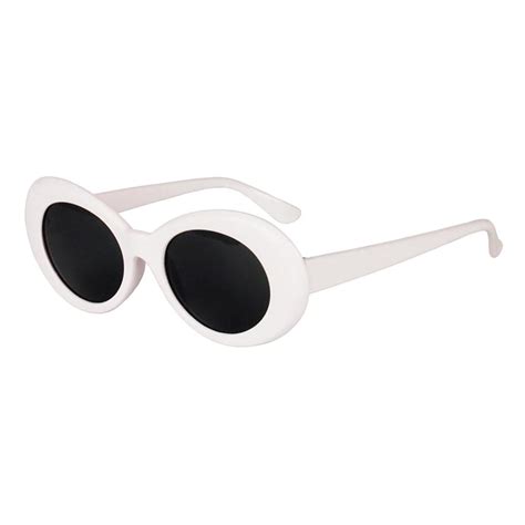 Clout Goggles Sunglasses Rapper Kurt Cobain Oval Shades Grunge Glasses Unisex