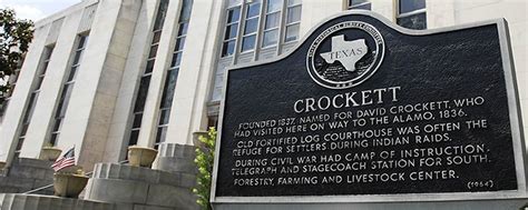 Crockett Texas Travel Attractions Hotels Maps And Tourism