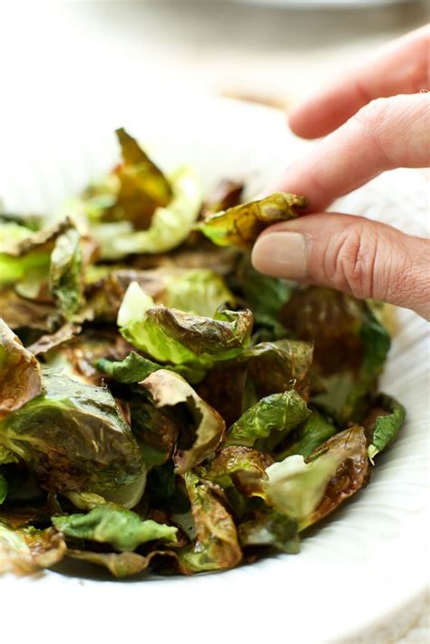 Crispy Brussels Sprouts Chips Happy Healthy Mama