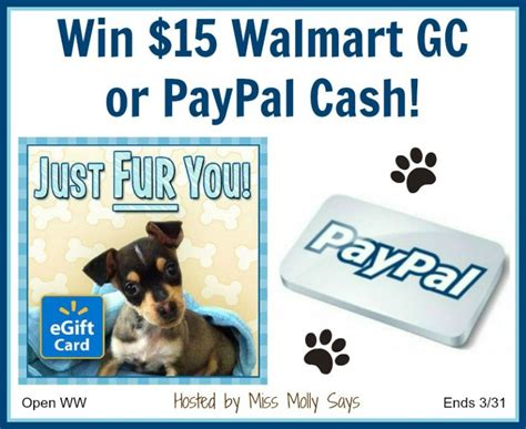 Get free paypal money in your account instantly. Win $15 Walmart Gift Card OR PayPal Cash! Open WW Ends 3/31 | Walmart gift cards, Paypal cash ...