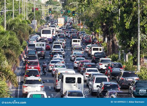 Manila Philippines May 16 2017 Heavy Traffic On The Road Of Manila