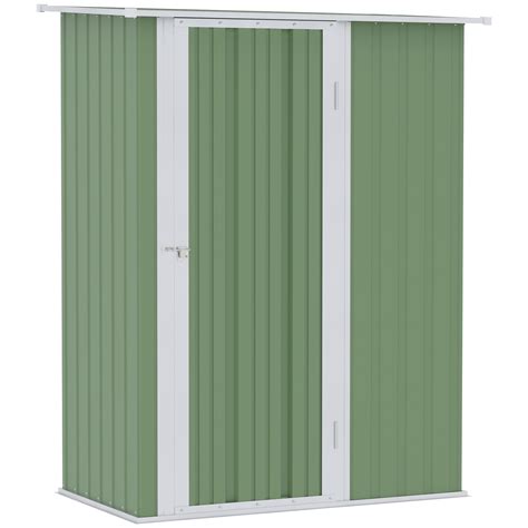 Outsunny 5ft X 3ft Garden Shed With Lean To Tool Shed W Sloped Roof