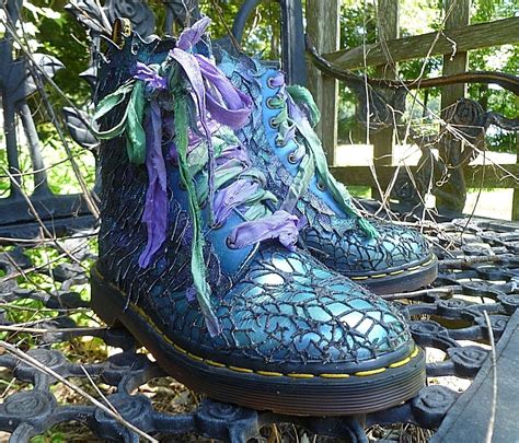 custom dr martens dragon boots ooak thrones rings festival gothic england 37 ebay dr martens
