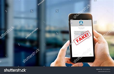 Fake Text Message Sms Scam Phishing Stock Photo 2103328010 Shutterstock