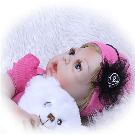 23inch Npk 55cm Soft Silicone Reborn Baby Doll Girl Toys Lifelike