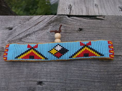 Native American Beadworknative American Bracelet Beaded Etsy Native
