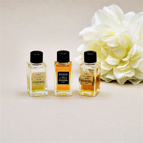 Vintage Chanel Mini Perfume Bottle Set Of 3 Sample Bottles Etsy