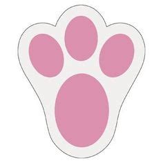 These free printable easter bunny paw prints will surpr… surprise the kids on easter morning by using these free printable . Easter Bunny paw print pattern. Use the printable outline ...