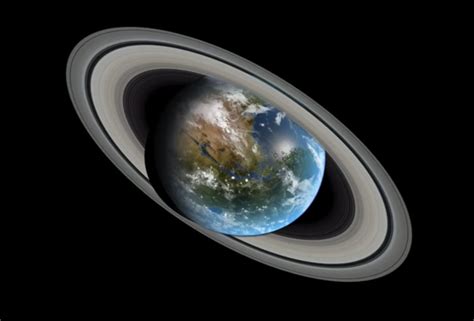 Imaginary Earth What Might Earth Be Like Crowned With Rings Science