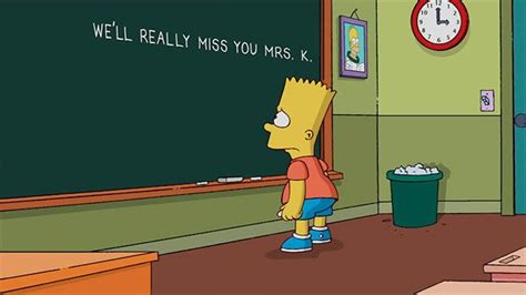 The Simpsons Says Good Bye With Ms Krabappel Tribute