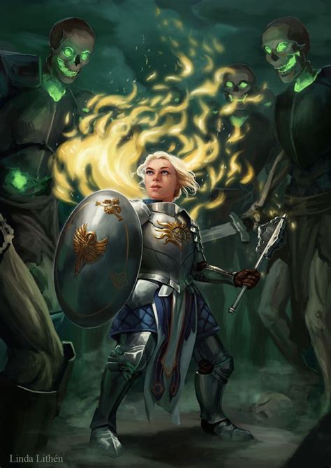 Critical Role Pike Gnome Cleric By Linda Lithén Character Portraits