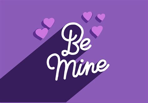be mine valentines lettering 192733 vector art at vecteezy