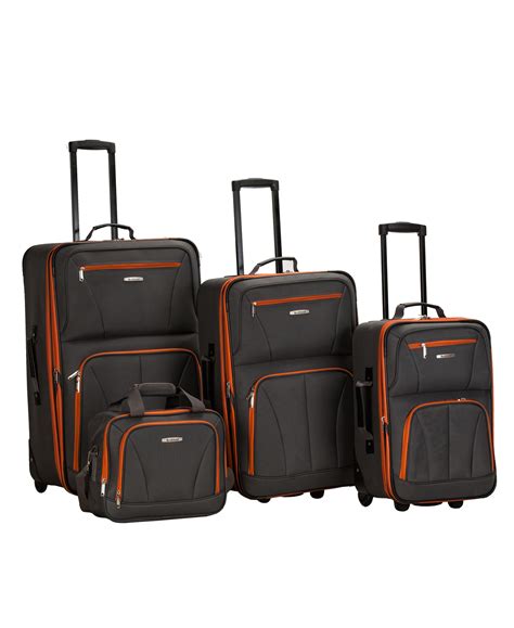 Rockland - Rockland Luggage Journey 4 Piece Softside Expandable Luggage Set F32 - Walmart.com ...