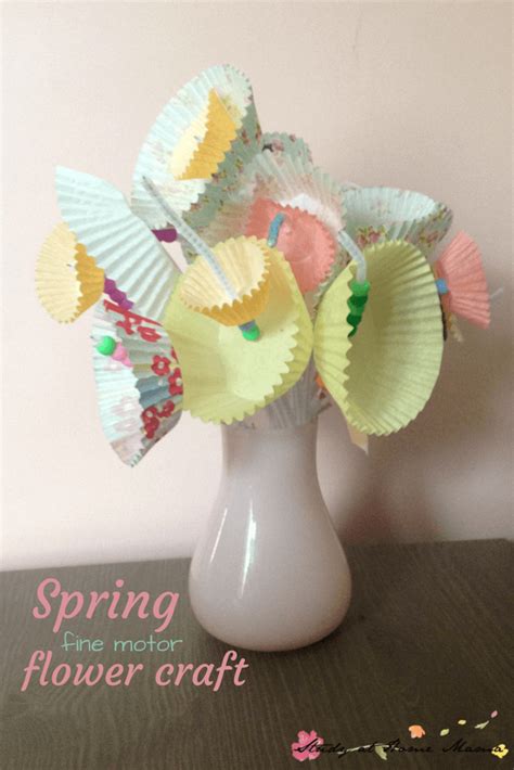 Handprint Flower Craft For Kids Simple Spring Craft F